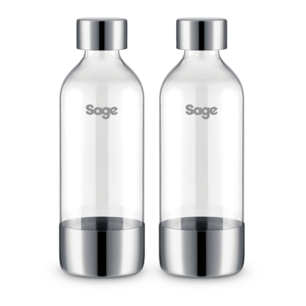 Пляшка для карбонізації напоїв Sage inFizz SCA001BSS0ZEU1 (1 л/2 шт.) – фото 0 – sage-shop.com.ua